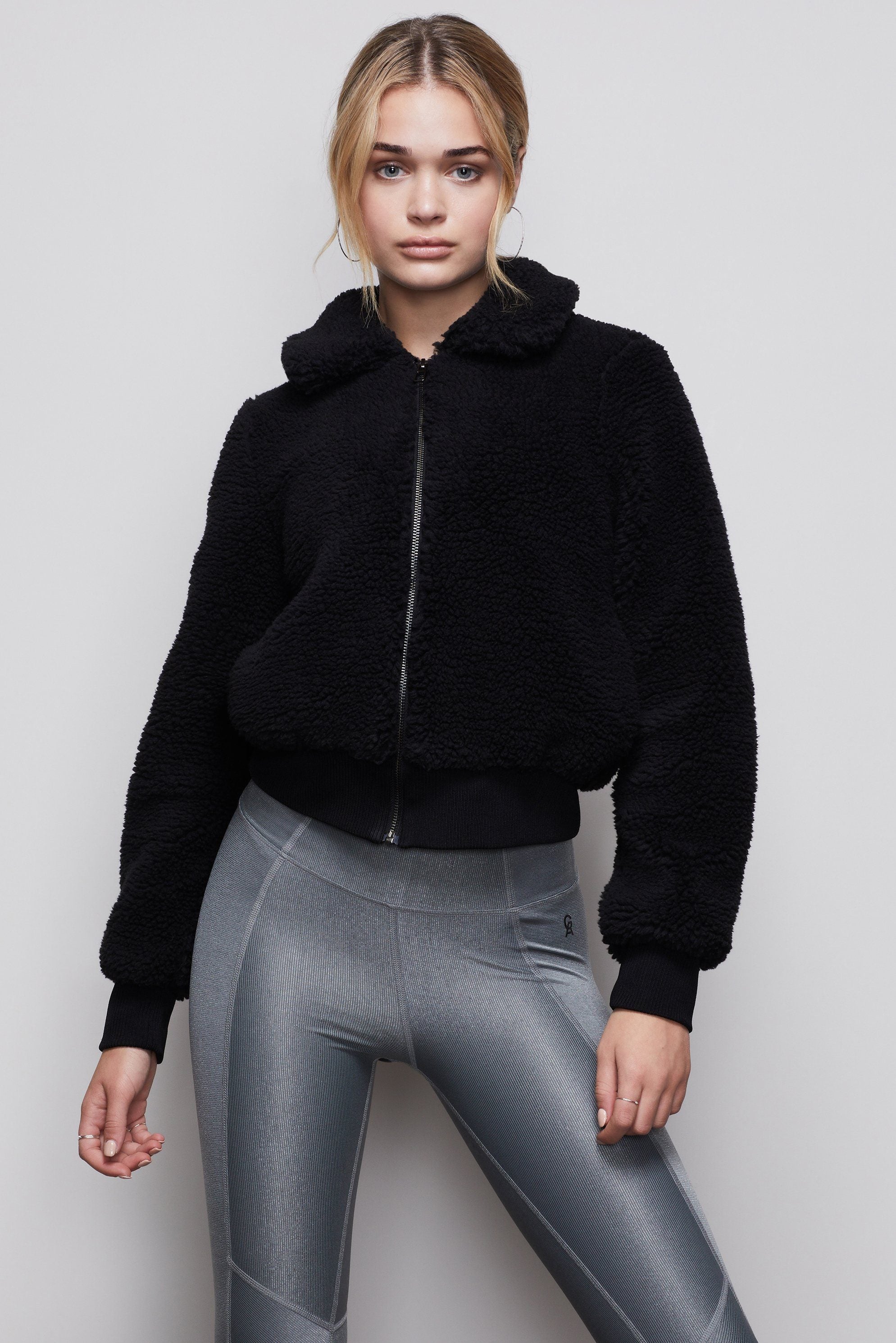 THE SHERPA GOODNESS BOMBER JACKET | BLACK001 – sandbox-ga