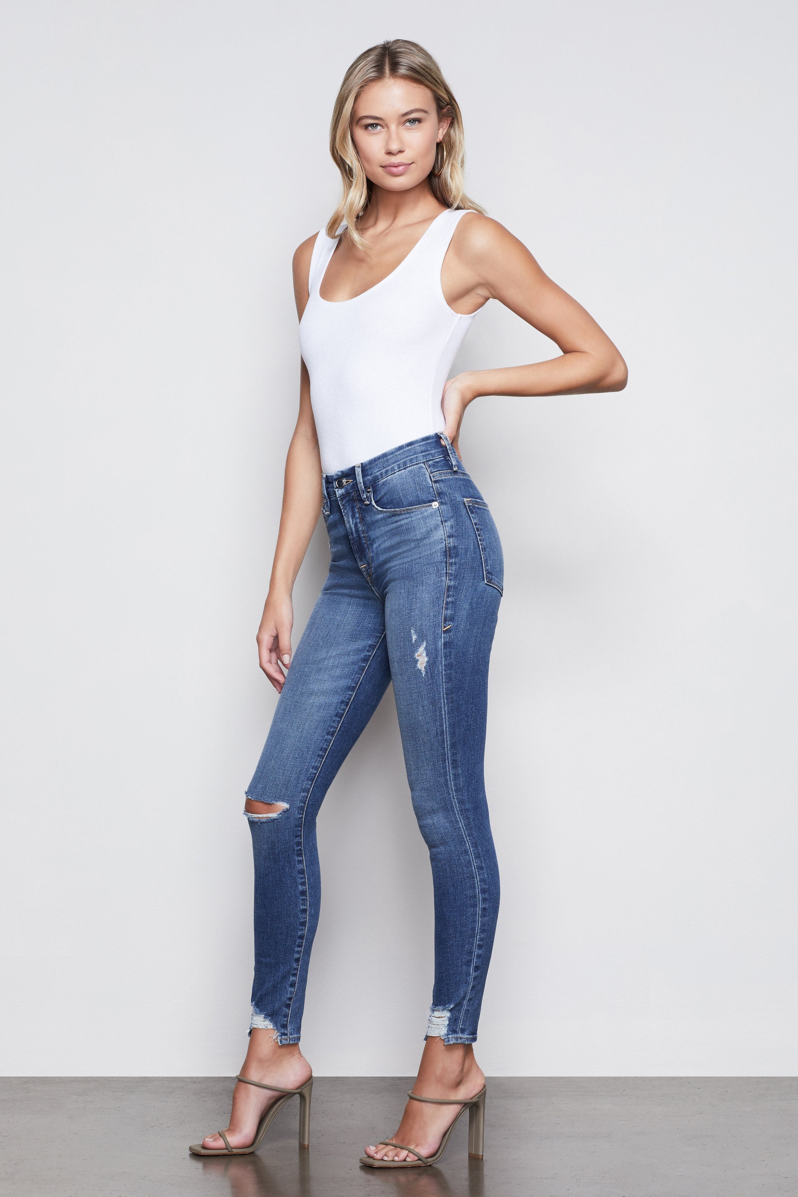 GOOD WAIST CHEWED HEM | BLUE349 – sandbox-ga