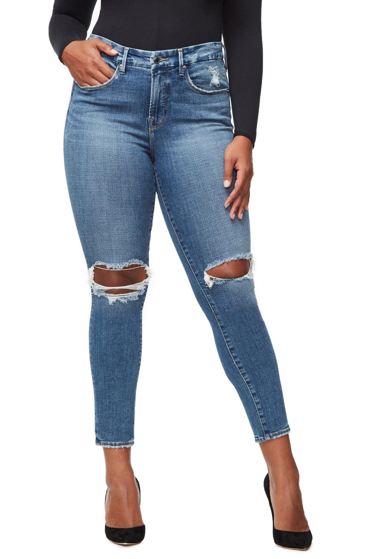 Glamb - Carson Cropped Pants ブルー Perfect Crops | Talbots