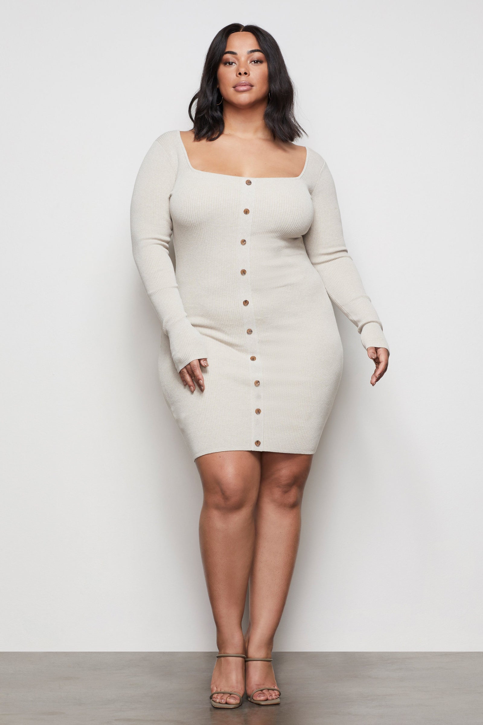 button up sweater dress THE BUTTON UP SWEATER DRESS